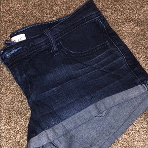 Hollister Dark Washed Jean Shorts